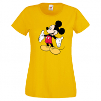 Дамска тениска Mickey Mouse 7 Мини Маус,Микки Маус.Подарък,Изненада,, снимка 10 - Тениски - 36526560