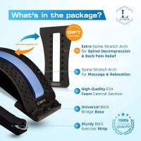 Коригираща облегалка за облекчаване на болките в гърба и кръста Lumbar Magnetic Decompressor, снимка 10 - Други - 33254768