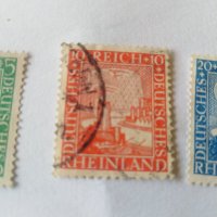 Пощенска марка 3бр - Германия райх 1925, снимка 3 - Филателия - 40020746