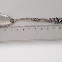 Винтидж красива лъжичка от сребро 800 проба с печати, снимка 8 - Антикварни и старинни предмети - 40415016