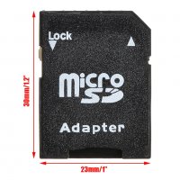 Адаптер, преходник за SD карта от microSD / TransFlash конвертор, снимка 2 - Карти памет - 32236753