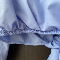 Елегантна блуза в актуален син цвят, снимка 5 - Ризи - 35447971