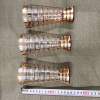 Продавам тънкостенни кристални чаши със златен кант, снимка 4 - Чаши - 37014338