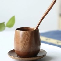 Дървена чашка за кафе, чай, 100мл, снимка 5 - Чаши - 43677410