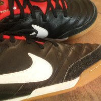 NIKE TIEMPO Leather Footlall Shoes Размер EUR 37,5 / UK 4,5 за футбол естествена кожа 73-14-S, снимка 4 - Детски маратонки - 43760184