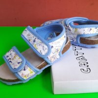 Английски детски сандали с естествена кожастелка-ортопедични-M&S, снимка 1 - Детски сандали и чехли - 28536995