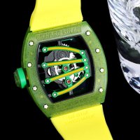Мъжки часовник Richard Mille Green Lizard с автоматичен механизъм, снимка 8 - Мъжки - 36755003