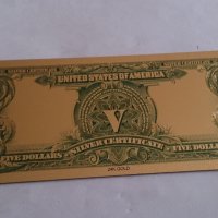 Банкнота 5 долара сувенирна идеален подарък - 14317, снимка 4 - Други ценни предмети - 29037855