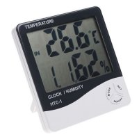 Цифров термометър, часовник и влагомер HTC-1, снимка 2 - Други стоки за дома - 28443755