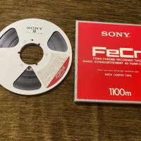Алуминиева магнетофонна ролка Sony 26см с лента FeCr  с оригинална кутия, снимка 1 - Други - 43352889