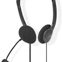 Nedis 3,5 мм слушалки компютърни с микрофон НОВИ, снимка 3 - Слушалки и портативни колонки - 37387632
