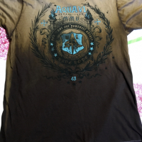 Автентична мъжка тениска Aqua VI кафява M Med (Aqua Six), снимка 3 - Тениски - 29668017