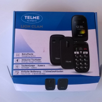 Мобилен телефон за възрастни TELME LION CLAM , снимка 7 - Телефони с две сим карти - 36458278