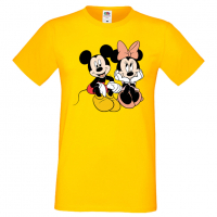 Мъжка тениска Mickey & Minnie 5 Подарък,Изненада,Рожден ден, снимка 10 - Тениски - 36575537