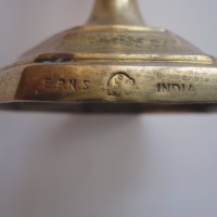 Страхотен бронзов свещник маркиран 1, снимка 2 - Антикварни и старинни предмети - 43533440