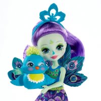 Кукла Enchantimals Patter Peacock & Flap / Енчантималс - Кукла и Паун, снимка 3 - Кукли - 28914380