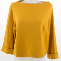 Комплект от пола и блуза в цвят горчица марка La Aurora - 3XL, снимка 2 - Костюми - 33237481