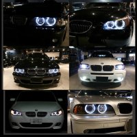 Лед маркер ангелски очи БМВ BMW E39 E53 E60 E61 E63 E65 E66 E87 M5, снимка 5 - Аксесоари и консумативи - 27039406