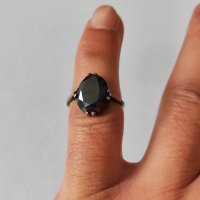 Стар сребърен пръстен с марказит , снимка 3 - Пръстени - 43283797