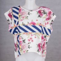 Дамска блуза с принт марка Mr. Gugu & Miss Go, снимка 1 - Тениски - 37602626