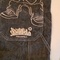 Vintage 90s SOUTH POLE Denim Jeans Hip Hop Embroidered, снимка 3 - Дънки - 35331590