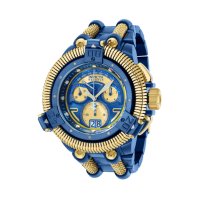 Мъжки часовник Invicta King Python Reserve Swiss Made син със златно, снимка 1 - Мъжки - 43284907