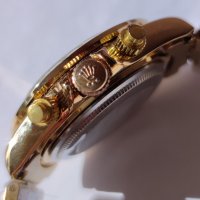 Дамски луксозен часовник Rolex Daytona Oyster Perpetual Cosmograph Gold 40 mm. Original box , снимка 4 - Дамски - 32832885