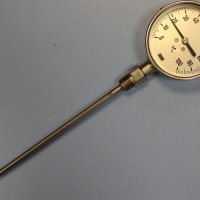 биметален термометър Wika thermometer ф100mm, 0/+100°C, L-230mm, снимка 9 - Резервни части за машини - 35228907