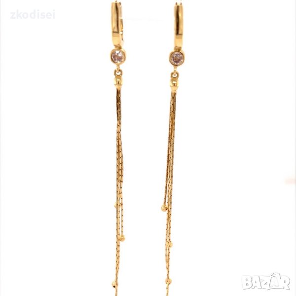 Златни обеци 4,84гр. 14кр. проба:585 модел:16159-1, снимка 1