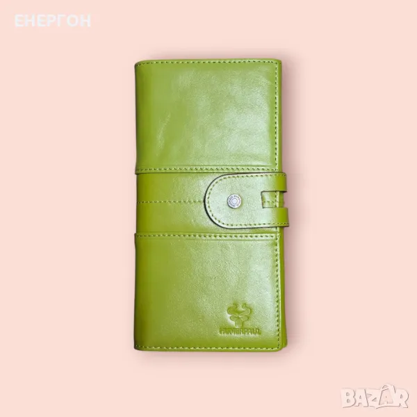 Дамско портмоне 3 ЦВЯТА естествена кожа портфейл страхотен подарък НОВ, снимка 1