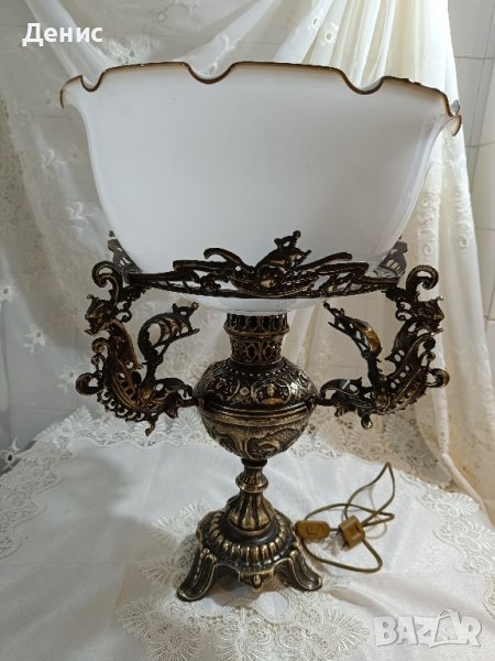 антична месингова лампа 332, снимка 1
