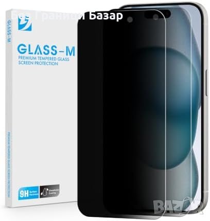 Ново Защитно Фолио iPhone 15/15 Pro - Анти-поглед Лесен Монтаж, снимка 1