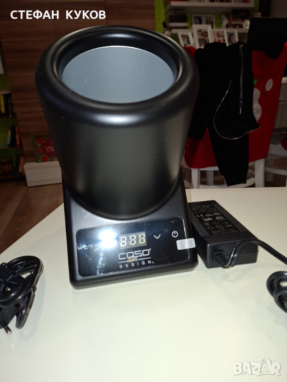 Настолен охладител за вино Caso VinoCase Black, за бутилки с диаметър до 9см, снимка 1