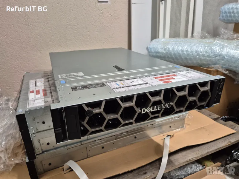 Dell R740xd сървър 24x 2.5" SFF , 2x Gold 6140 , 0Gb RAM , релси , преден панел, снимка 1