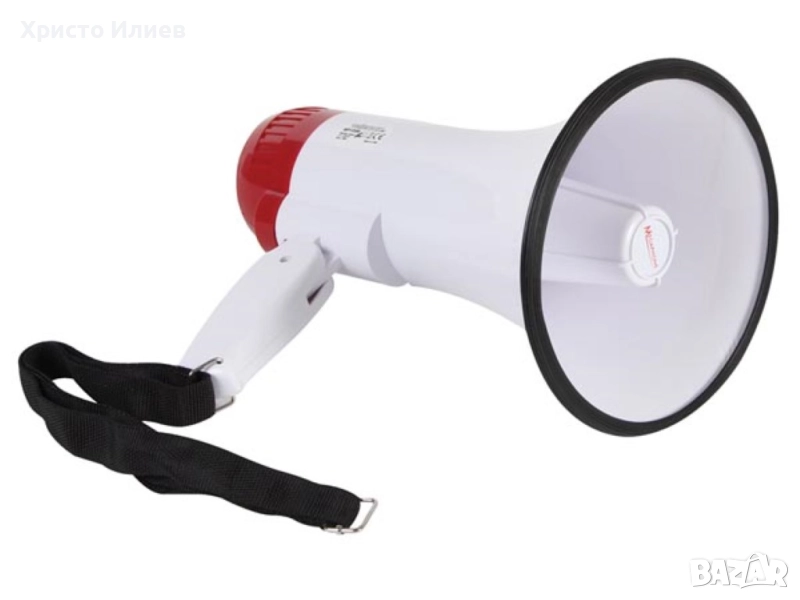 Мегафон със сирена и запис 10W, снимка 1