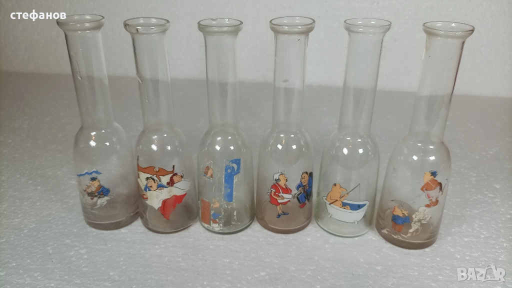 Стари юзчета, тънкостенни, хумористични картинки, 100 мл, снимка 1