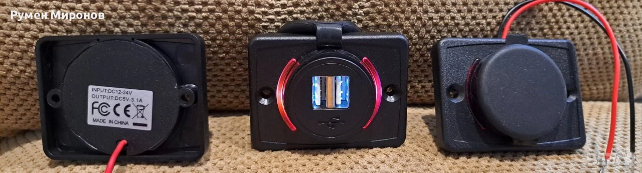 Продавам USB на 12/24 волта. , снимка 1