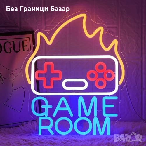 Нов знак Гейминг неонова лампа за стена LED табела Game Room Украса стая, снимка 1