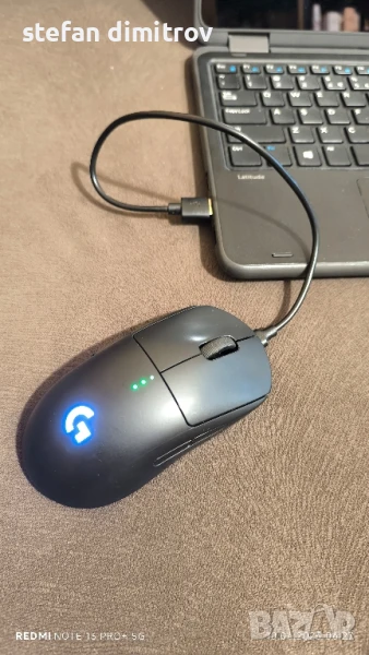 Logitech G PRO Wireless гейминг мишка, черен, с HERO 25K-Sensor

, снимка 1