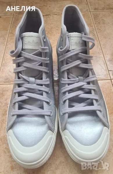 Дамски кецове Adidas Originals Nizza Platform Mid Shoes Silver, снимка 1