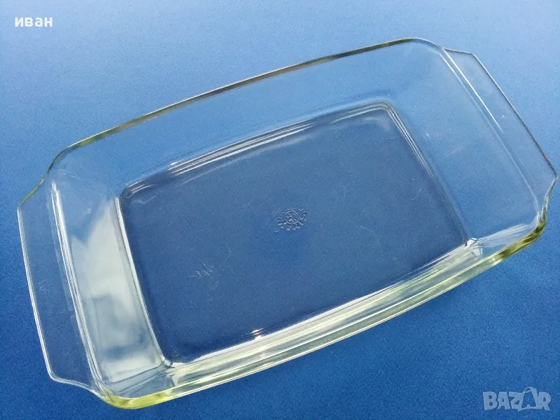 Огнеупорен стъклен съд за печене йена, снимка 1