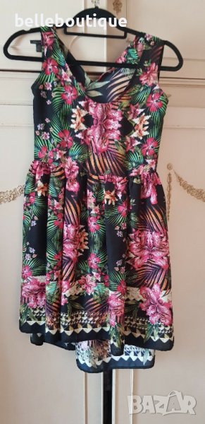 Страхотна лятна рокля за бременни с красиви цветя Mango размер S, снимка 1
