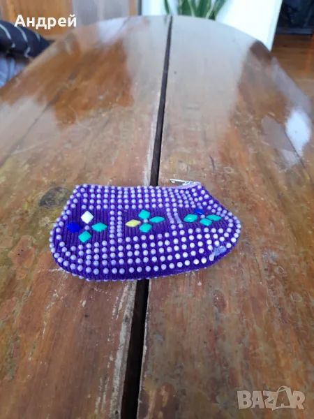 Старо мънистено портмоне #2, снимка 1