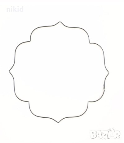 Рамка квадрат скоби метална форма резец форма за сладки тесто бисквитки, снимка 1