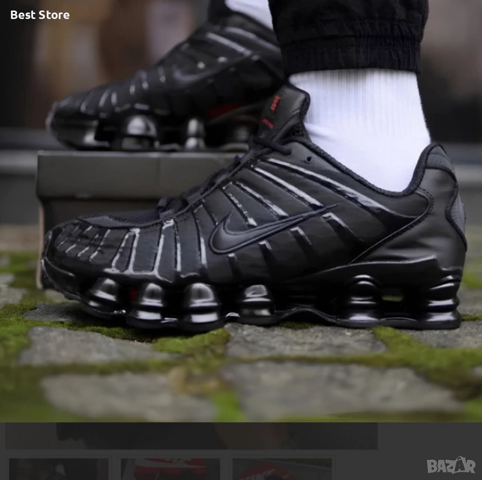 Nike Shox TL Black Черни Маратонки 36-44 Номер , снимка 1