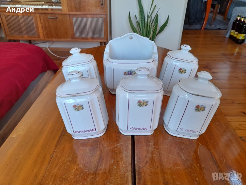Стари порцеланови съдове за подправки, снимка 1