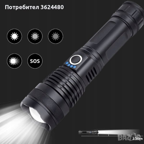 Мощен лед фенер, снимка 1