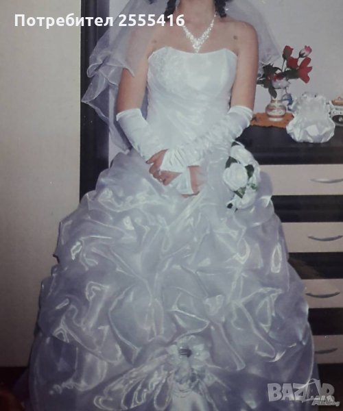 Булчинска рокля+ръкавици, снимка 1