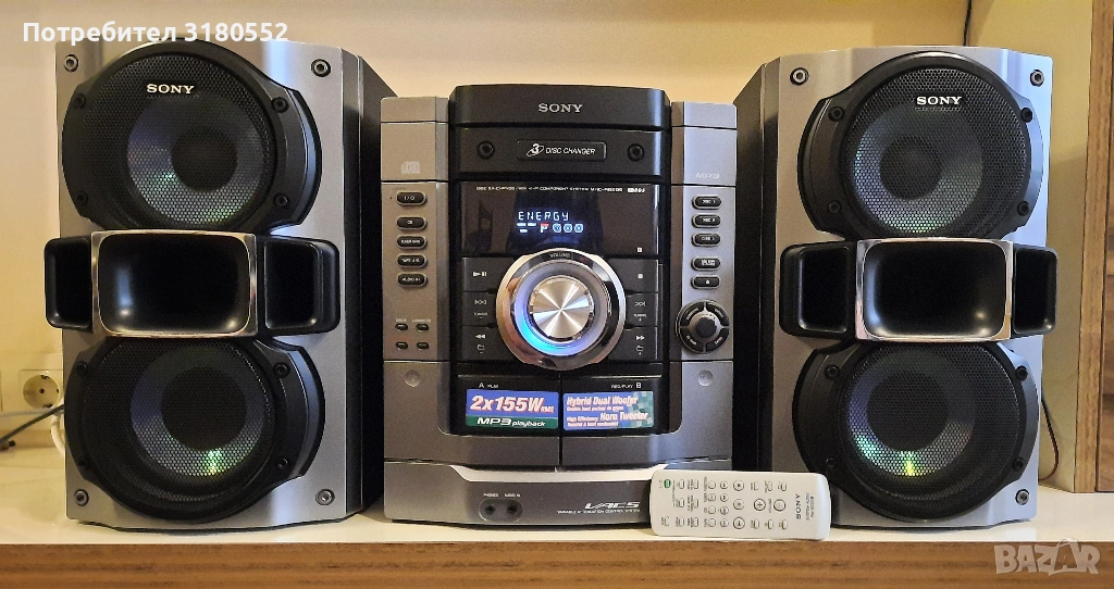 аудио система SONY с дист-топ състояние, снимка 1