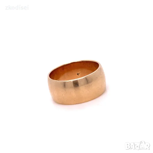 Златен пръстен брачна халка 7,07гр. размер:50 14кр. проба:585 модел:31727-5, снимка 1